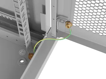 Lanberg Szafa instalacyjna rack wisząca 19 cali 4U 600x450 drzwi perforowane (flat pack) szara