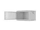 Lanberg Szafa instalacyjna rack wisząca 19 cali 6U 600x450 drzwi perforowane (flat pack) szara
