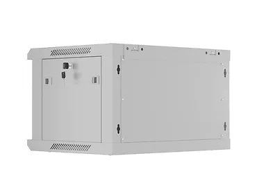 Lanberg Szafa instalacyjna rack wisząca 19 cali 6U 600x450 drzwi perforowane (flat pack) szara
