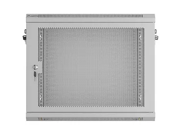 Lanberg Szafa instalacyjna rack wisząca 19 cali 9U 600x450 drzwi perforowane (flat pack) szara