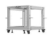 Lanberg Stojak Open rack 19 cali 9U 600x600-1100 regulowany szary
