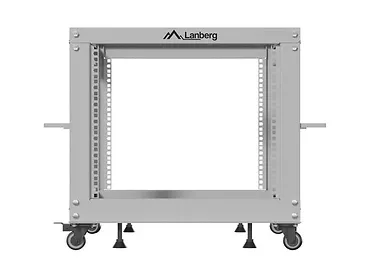 Lanberg Stojak Open rack 19 cali 9U 600x600-1100 regulowany szary