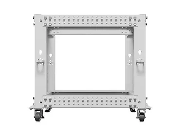 Lanberg Stojak Open rack 19 cali 9U 600x600-1100 regulowany szary