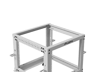 Lanberg Stojak Open rack 19 cali 9U 600x600-1100 regulowany szary