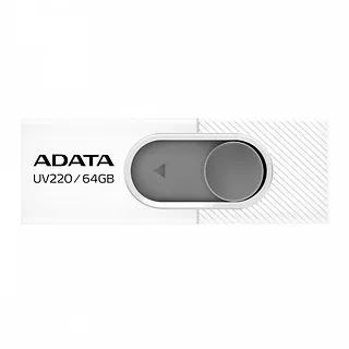 Adata Pendrive UV220 64GB USB2.0 Biało-szary