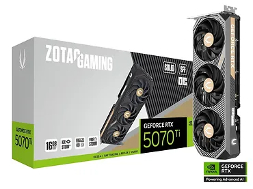 ZOTAC Karta graficzna GeForce RTX 5070 Ti SOLID SFF OC 16GB GDDR7 256bit 3DP/HDMI