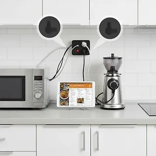 Maclean Listwa zasilająca MCE387 B 2 gniazda 3xUSB, 110-240V AC 50/60Hz 2,1A max 2500W, 1,5m czarna