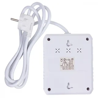 Maclean Listwa zasilająca 2 gniazda MCE387 W 3xUSB, 110-240V AC 50/60Hz, 2.1A max 2500W, 1.5m, biała