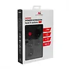 Maclean Listwa zasilająca MCE393 B 4 gniazda 3xUSB 110-240V AV 50/60Hz 1A max 2500W 3m czarna