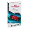 Kingston Dysk zewnętrzny SSD 1TB DualPortable USB-A/C 3.2 Gen2