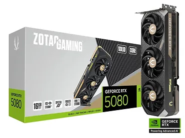 ZOTAC Karta graficzna GeForce RTX 5080 SOLID CORE 16GB GDDR7 256bit 3DP/HDMI
