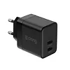CRONG Ultra Compact GaN Ładowarka sieciowa 2x USB-C 35W PD 3.0 z PPS Czarna