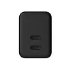 CRONG Ultra Compact GaN Ładowarka sieciowa 2x USB-C 35W PD 3.0 z PPS Czarna