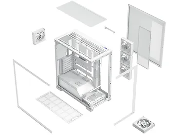 Obudowa Modecom Volcano Stellar Plus ARGB 5F Biała
