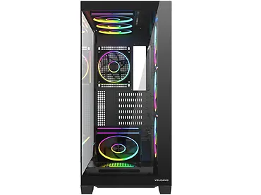 Obudowa Modecom Volcano Stellar Plus ARGB 8F Czarna