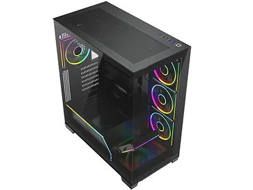 Obudowa Modecom Volcano Stellar Plus ARGB 8F Czarna