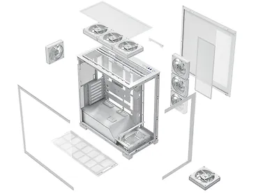 Obudowa Modecom Volcano Stellar Plus ARGB 8F Biała