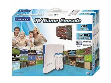 Lexibook Konsola Tv, 200 Gier, 32-Bit, Adapter USB-C, Biały, Niebieski, JG7430
