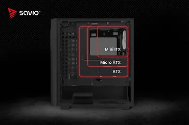 Savio Obudowa komputerowa Noctis FLOW RGB X1