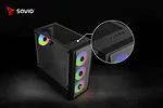Savio Obudowa komputerowa Noctis FLOW RGB X1