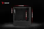 Savio Obudowa komputerowa NOCTIS GLASS RGB X1