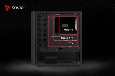 Savio Obudowa komputerowa NOCTIS GLASS RGB X1