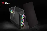 Savio Obudowa komputerowa NOCTIS GLASS RGB X1
