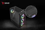 Savio Obudowa komputerowa NOCTIS GLASS RGB X1