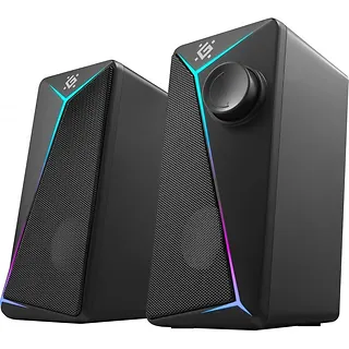 Defender Głośniki komputerowe J5 2.0 6W LED USB Czarne