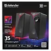 Defender Głośniki komputerowe J5 2.0 6W LED USB Czarne