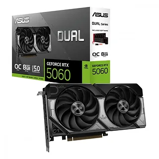 Asus Karta graficzna GeForce RTX 5060 Dual OC 8GB GDDR7 128BIT HDMI/3DP