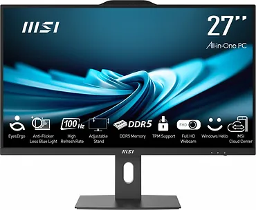 MSI Komputer All-in-One PRO AP272P 14M-495EU WIN11PRO/IC7-14700/16GB/1TB/UMA/27 cali