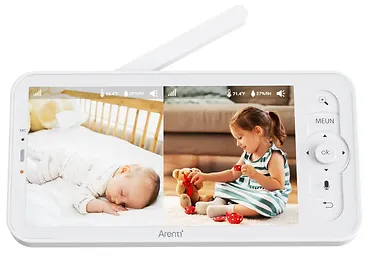Niania elektroniczna z AI Arenti Wi-Fi 4MP/2.5K z ekranem LCD