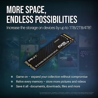 PNY Dysk SSD 2TB M.2 2280 PCi5.0 M280CS3250-2TB-TB