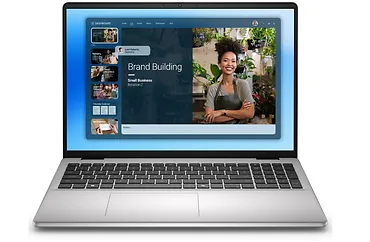 Laptop Dell 16 DC16251 W11P C7-150U|16GB|1TB|Intel Graphics|FgrPr.|WLAN + BT|16.0 16.10 2K Touch|BcklKb|4C|65W|3YPS Platinum Silver