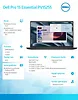 Laptop Dell Pro 15 Essential PV15255 W11P R3-7320U|8GB|512GB|AMD Radeon 610M|FgrPr|WLAN+BT|15.6 FHD|BcklKb|3C|65W|3YPS Carbon Black (Plastic)