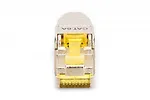 Digitus Wtyk modularny RJ45 kat.6A, PoE++, 10GbE, STP, ekranowany, beznarzędziowy, zakręcany, metalowy, AWG 22-27, linka/drut