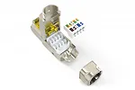 Digitus Wtyk modularny RJ45 kat.6A, PoE++, 10GbE, STP, ekranowany, beznarzędziowy, zakręcany, metalowy, AWG 22-27, linka/drut