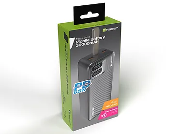 Tracer Power bank BLAZE 30000mAh 65W Czarny