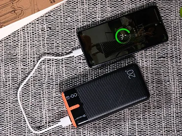 Tracer Power bank EnerGen 20000mAh PD+QC3.0 czarno-pomarańczowy