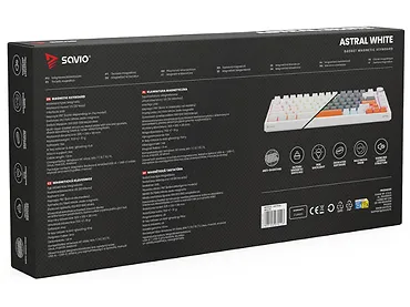 Klawiatura magnetyczna SAVIO ASTRAL White OUTEMU White Jade RGB