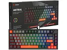 Klawiatura magnetyczna ASTRAL, OUTEMU White Jade, czarna, 3 kolory keycapów