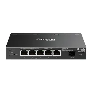 TP-LINK Przełącznik SG2206MP Omada, 6 port&oacute;w gigabitowych w tym 4 porty PoE+
