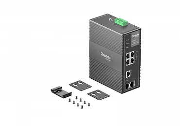 TP-LINK Przełącznik IES206GPP  Industrial Easy Managed Omada, 6 port&oacute;w gigabitowych, w tym 3 portPoE+ i