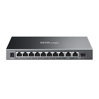 TP-LINK Przełącznik zarządzalny ES210GP Omada 10-Port Gigabit Easy Managed Switch with 8-Port PoE+