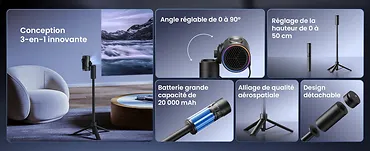 JMGO Projektor picoPlay, zestaw: stojak+powerbank