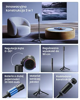 JMGO Powerbank ze stojakiem Tripod P0X1