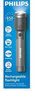 Philips Latarka akumulatorowa USB-C 650 lm 2000mAh