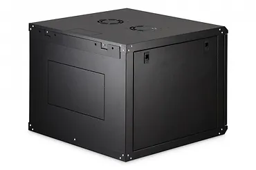 Digitus Szafa sieciowa wisząca Dynamic 19" 9U rack 474x600x600mm, drzwi szyba, czarna, niezłożona, 60kg