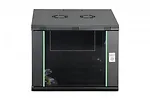 Digitus Szafa sieciowa wisząca Dynamic 19" 9U rack 474x600x600mm, drzwi szyba, czarna, niezłożona, 60kg